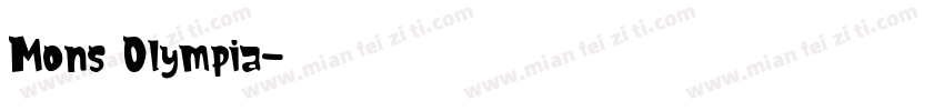 Mons Olympia字体转换